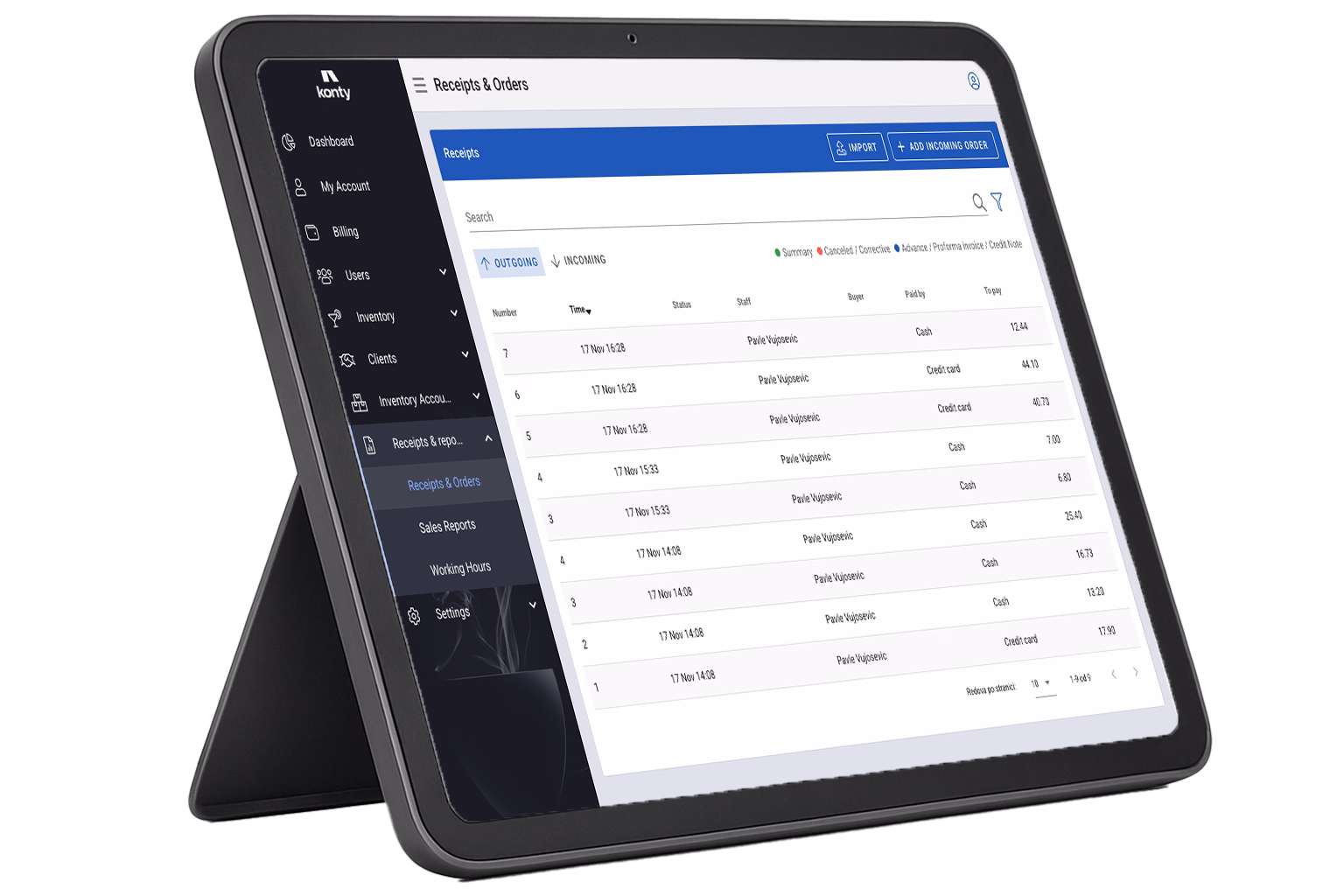 Multi-location analytics dashboard