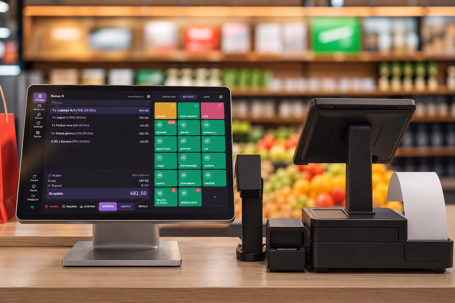 Kasa za markete i supermarkete