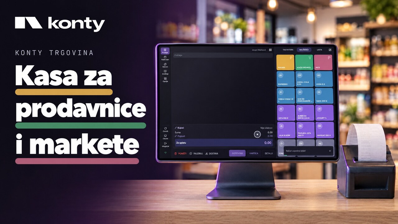 Konty kasa za prodavnice i markete - pravi program u praksi
